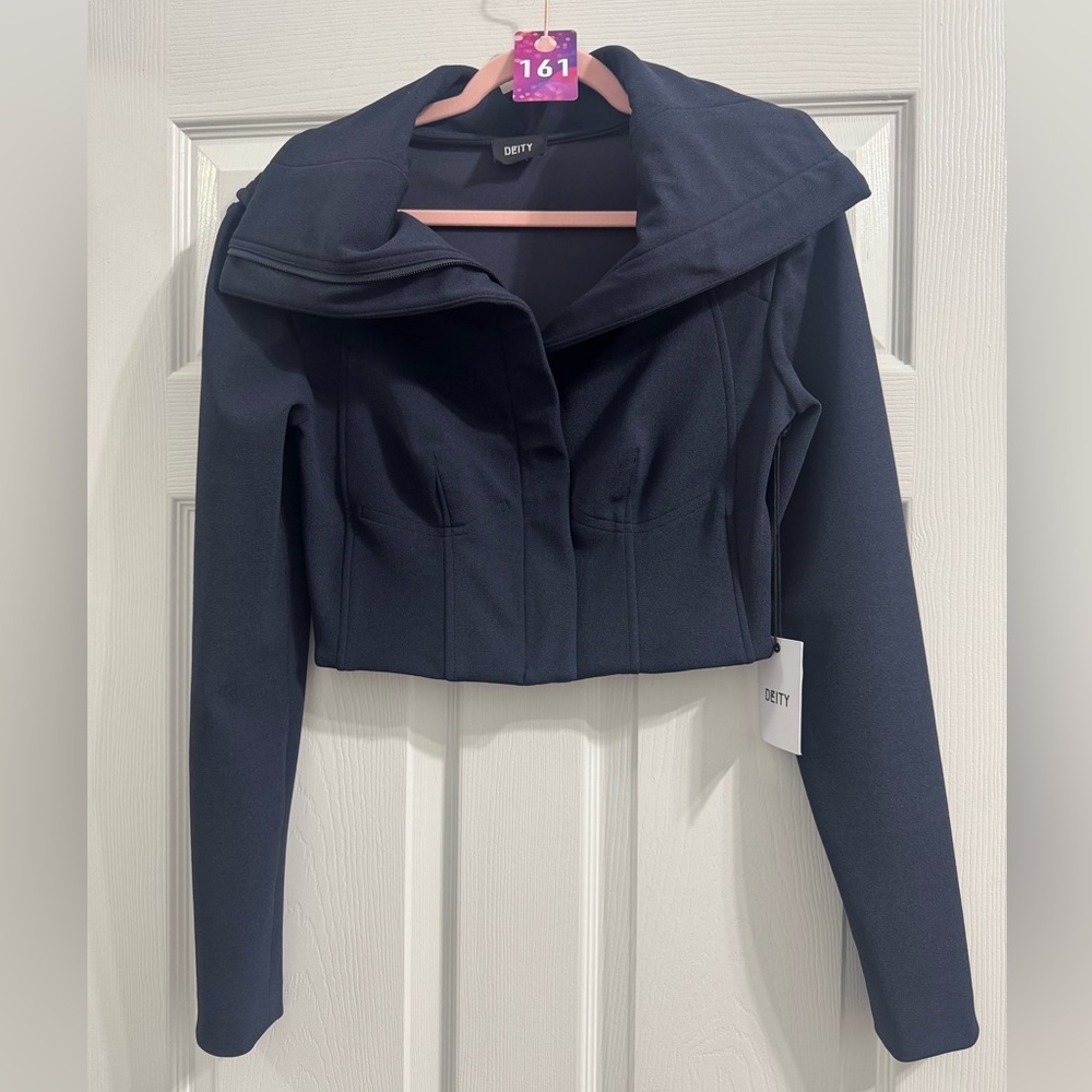 161 NWT Deity $1050 Women's Luxury Navy Jacket